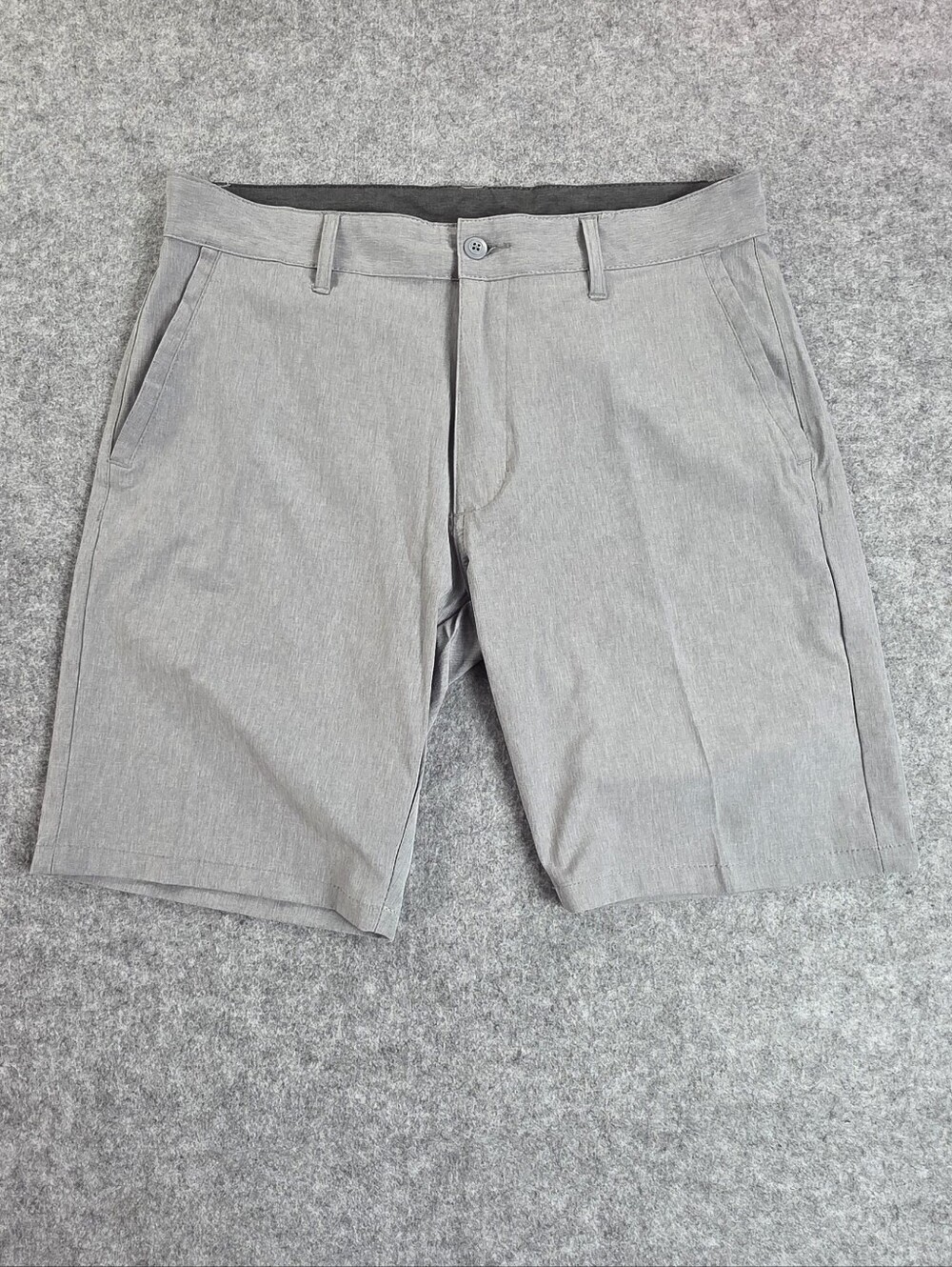 Men's Surf Style Performance Gray Chino Shorts Sz 34